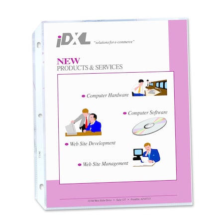 C-Line Products Heavyweight Polypropylene Sheet Protector, clear, 11 x 8 12, 50PK 62013